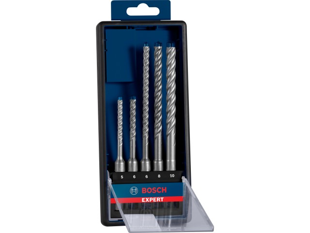 5-delni komplet udarnih svedrov Bosch EXPERT, SDS plus-7X, Dimenzije: 5/6/6/8/10mm, 2608900197
